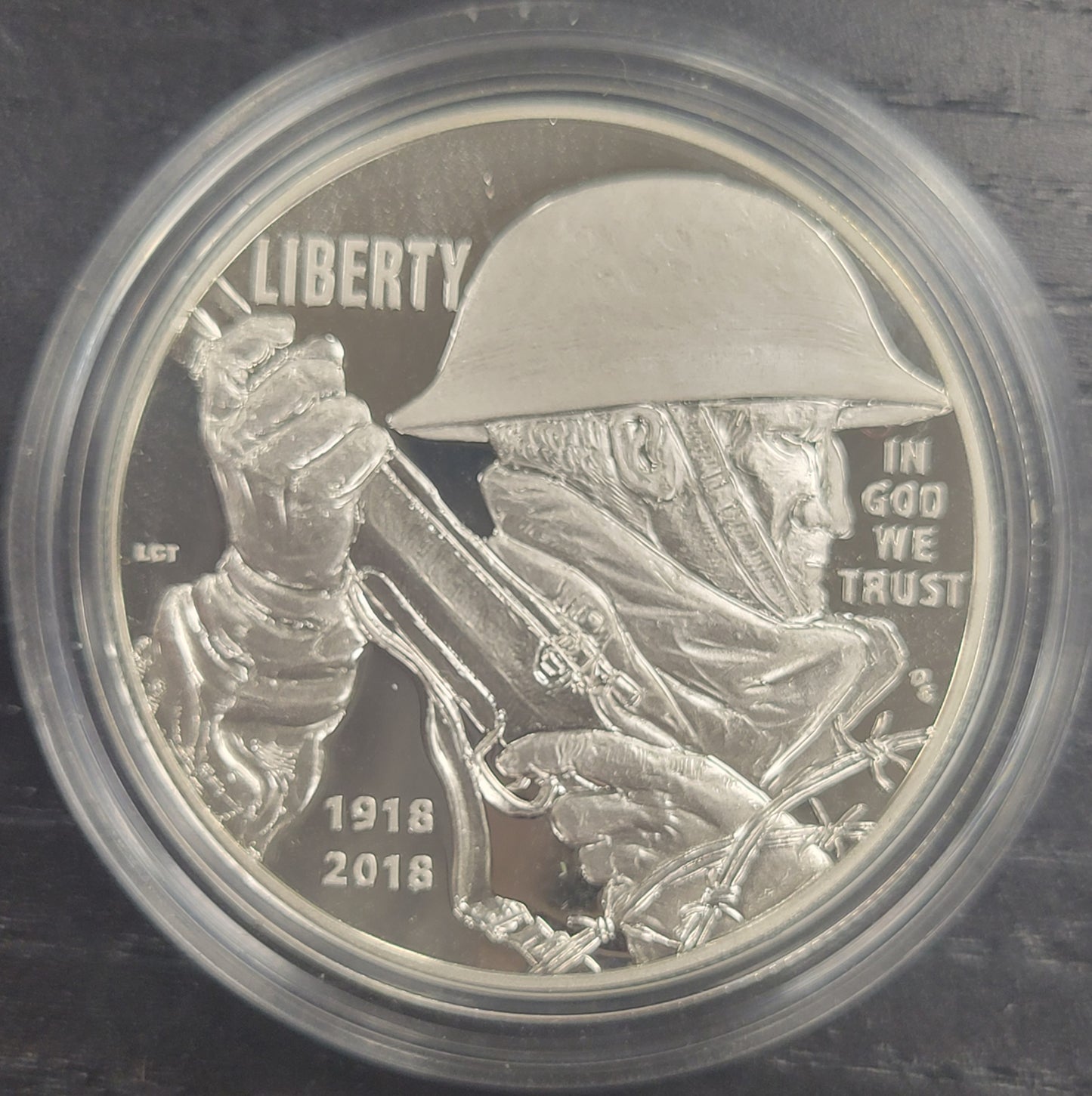 2018 World War I Centennial Silver Dollar and Army Medal Set