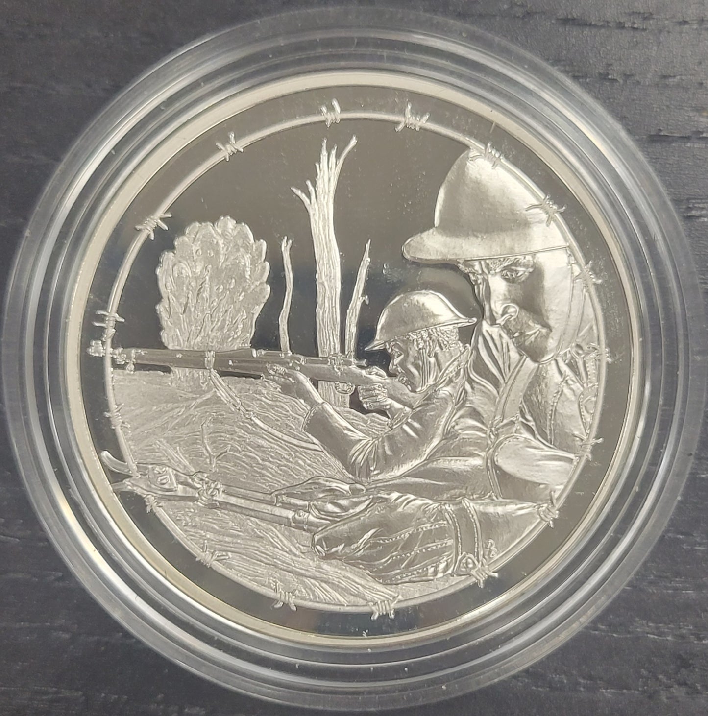 2018 World War I Centennial Silver Dollar and Army Medal Set