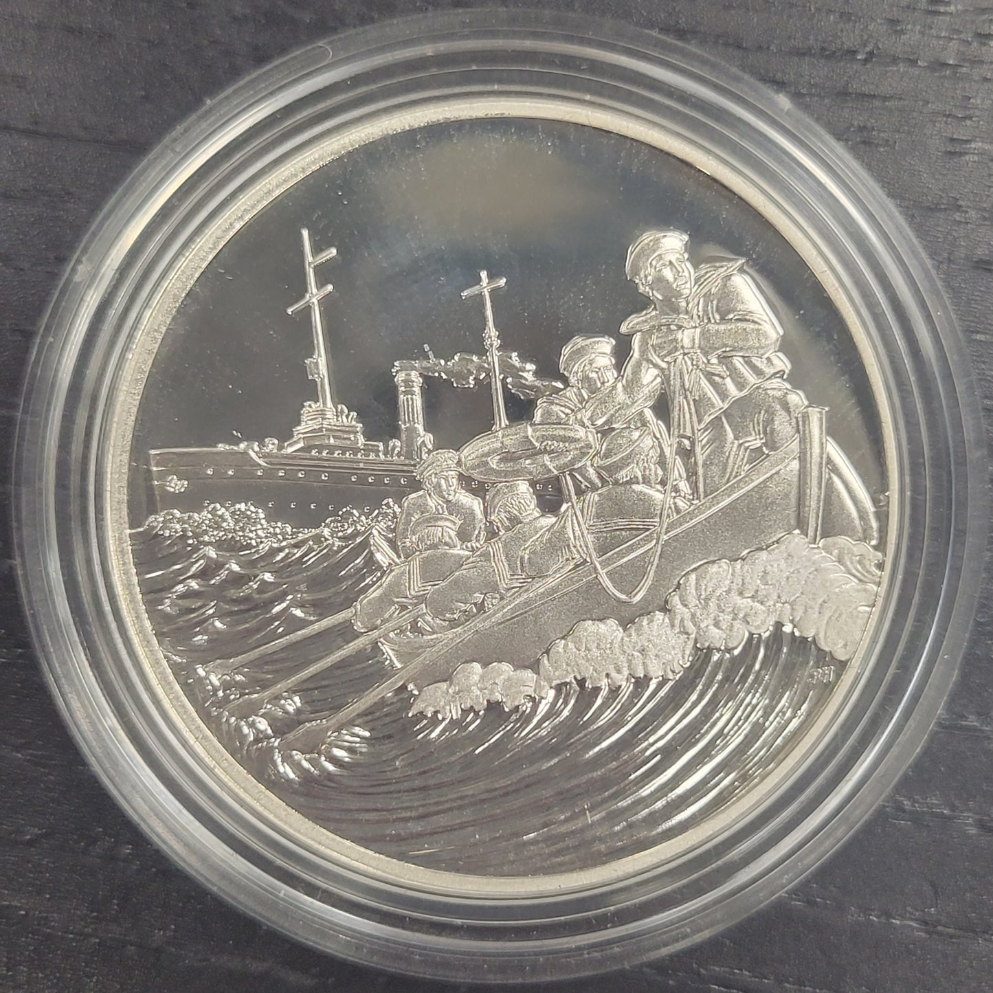 2018 World War I Centennial Silver Dollar and Coast Guard Medal Set