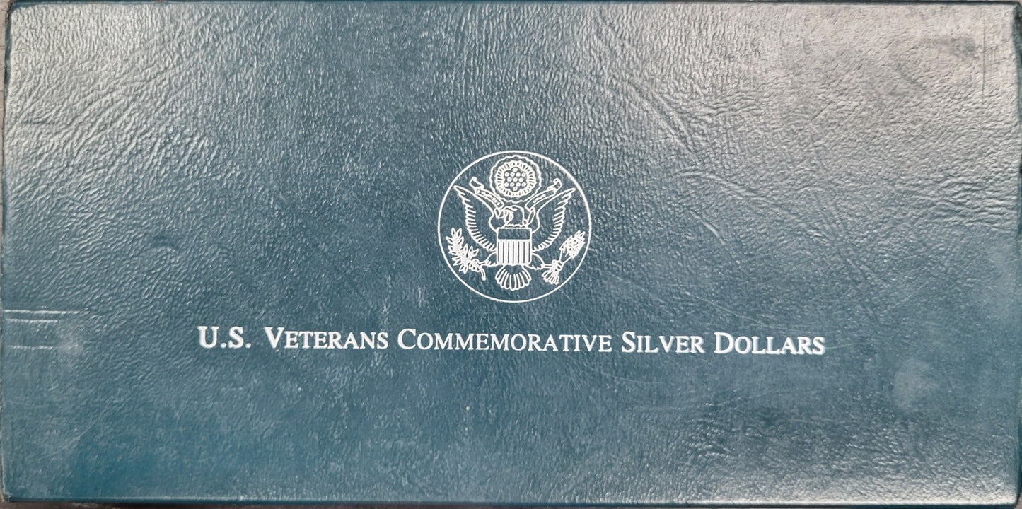 1994 U.S Veterans Commemorative Silver Dollars W/ certificate of Authenticity