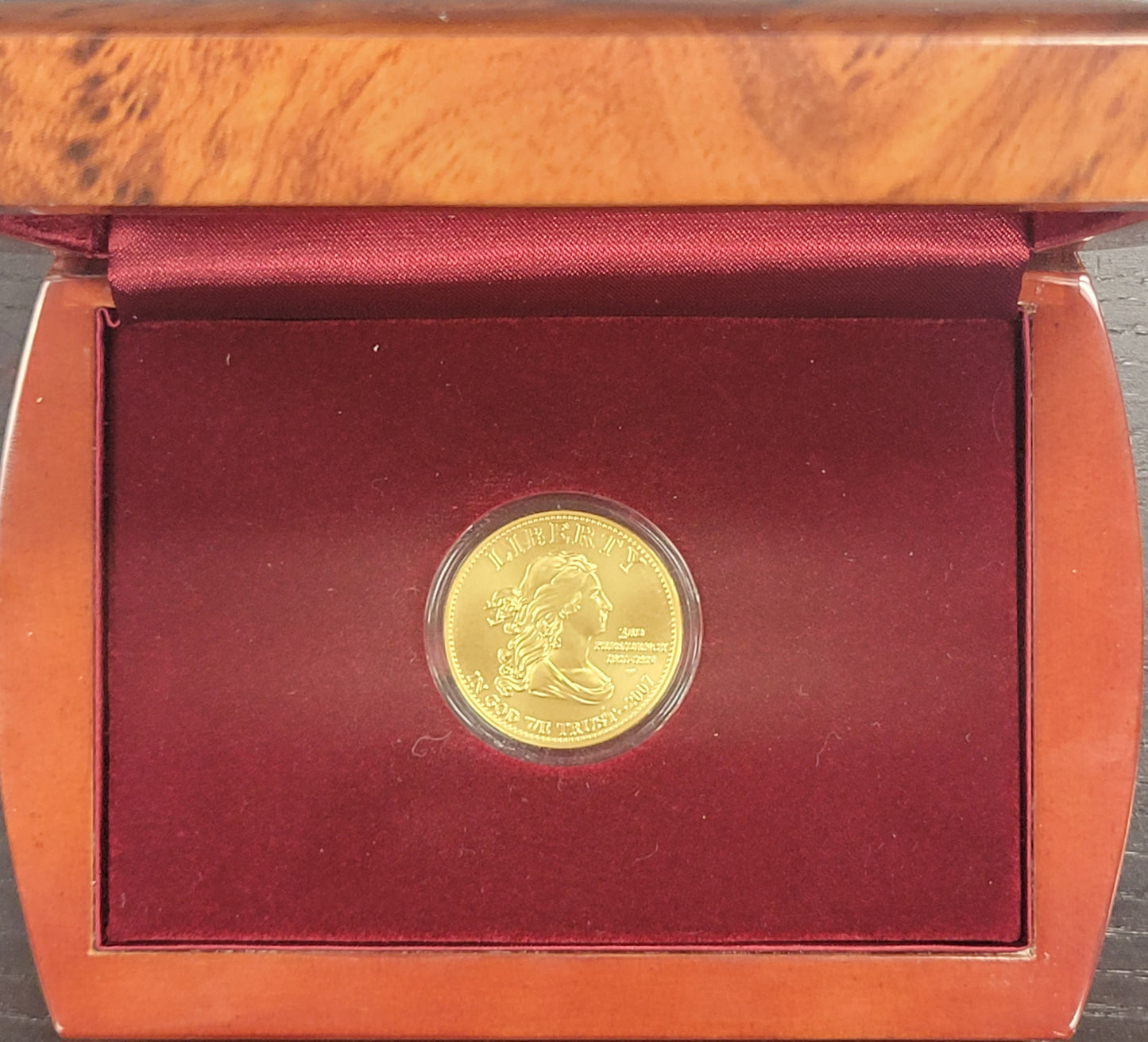 2007 First Spouse Gold Uncirculated Jefferson`s Liberty 1/2 oz. 24 kt Coin