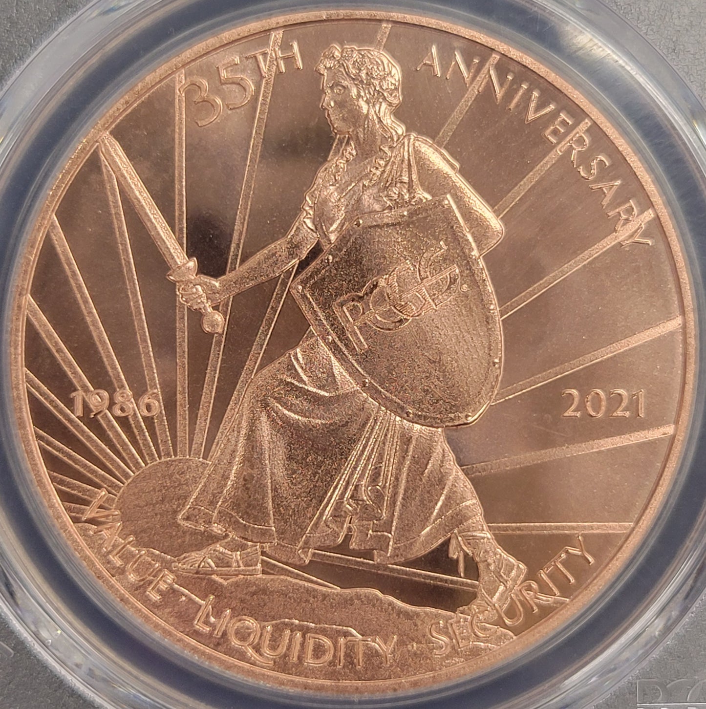 2021 PCGS Genuine Commemorative 35th Anniversary Copper Medal
