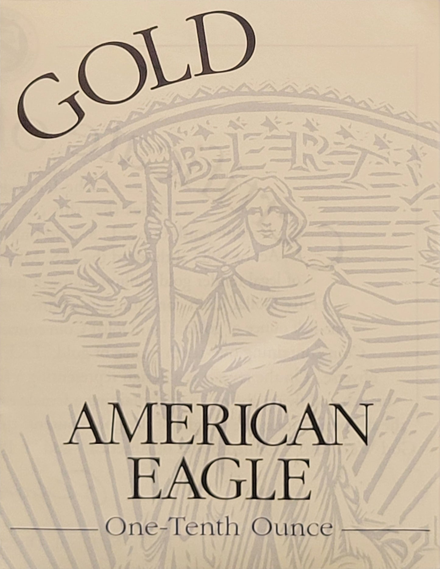1994-W One-Tenth Ounce, Five Dollar Gold Coin with display booklet and Certificate of Authenticity