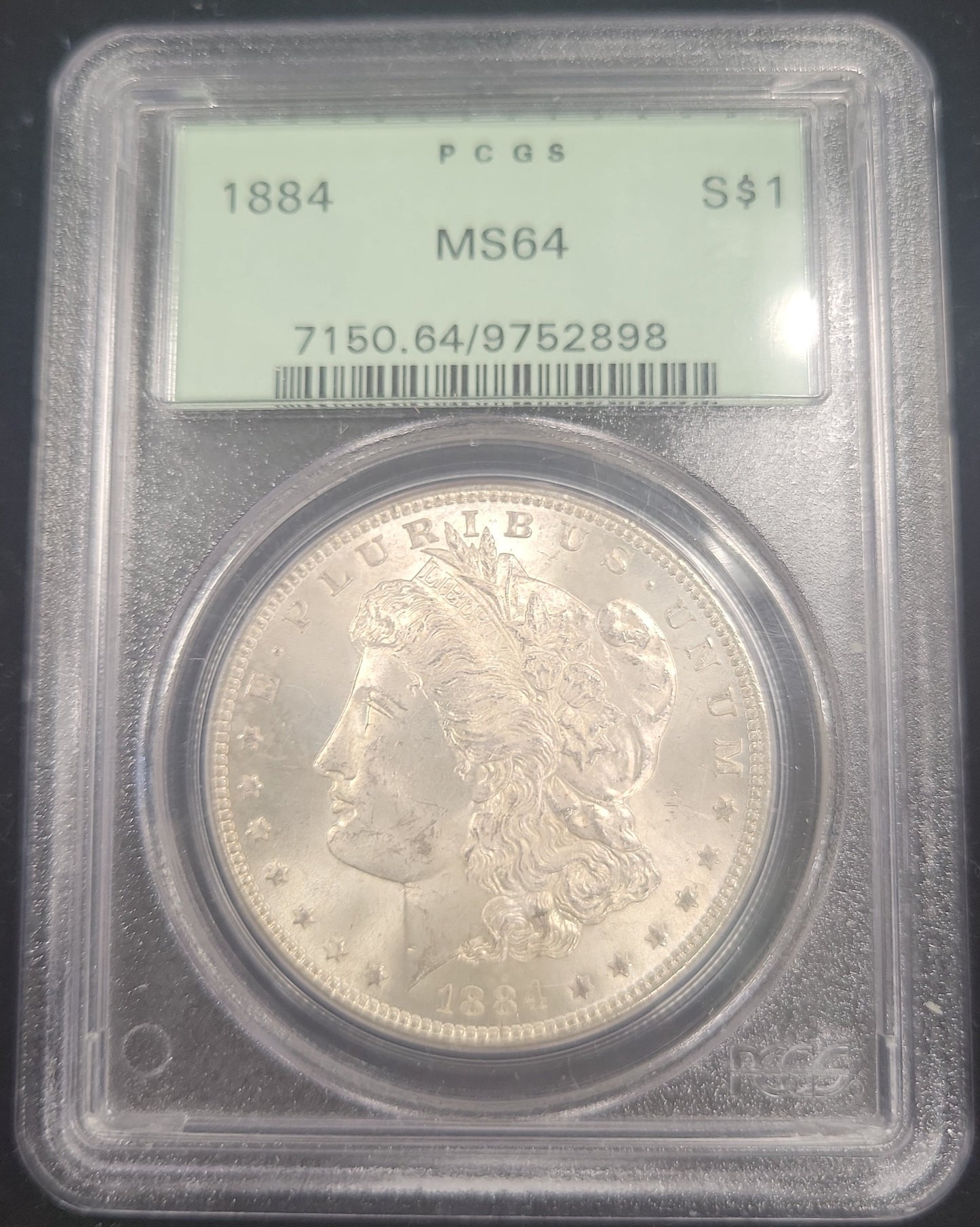 1884 Morgan Silver Dollar PCGS MS64