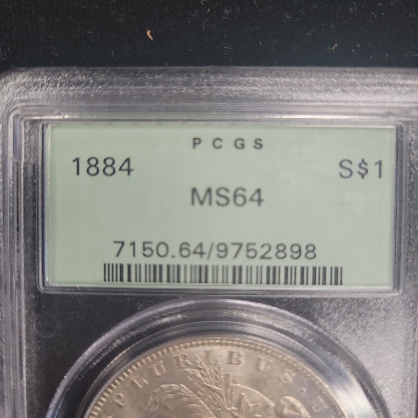 1884 Morgan Silver Dollar PCGS MS64