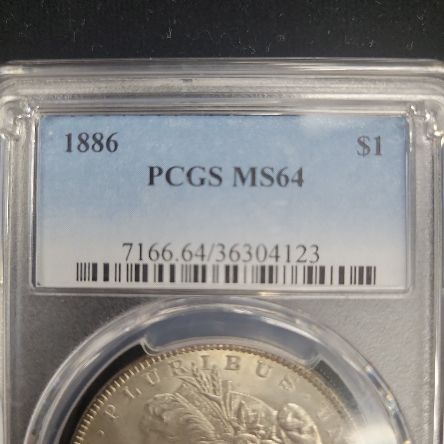 1886 Morgan Silver Dollar PCGS MS64