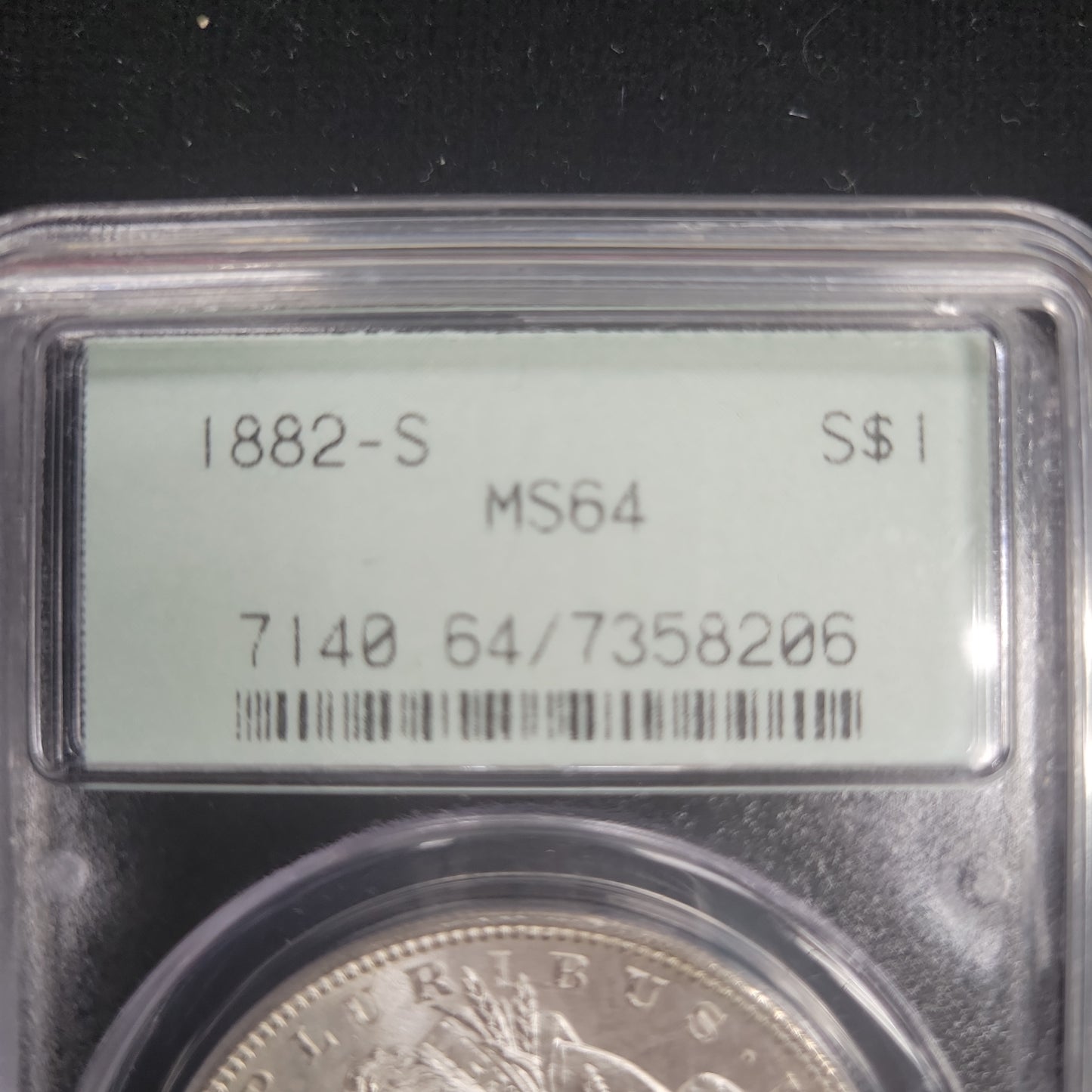 1882-S Morgan Silver Dollar PCGS MS64