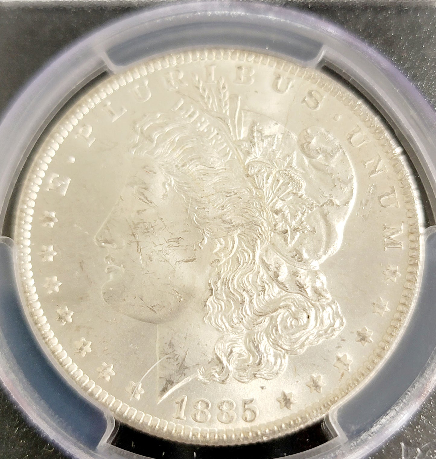 1885-O Morgan Silver Dollar $1, PCGS MS63