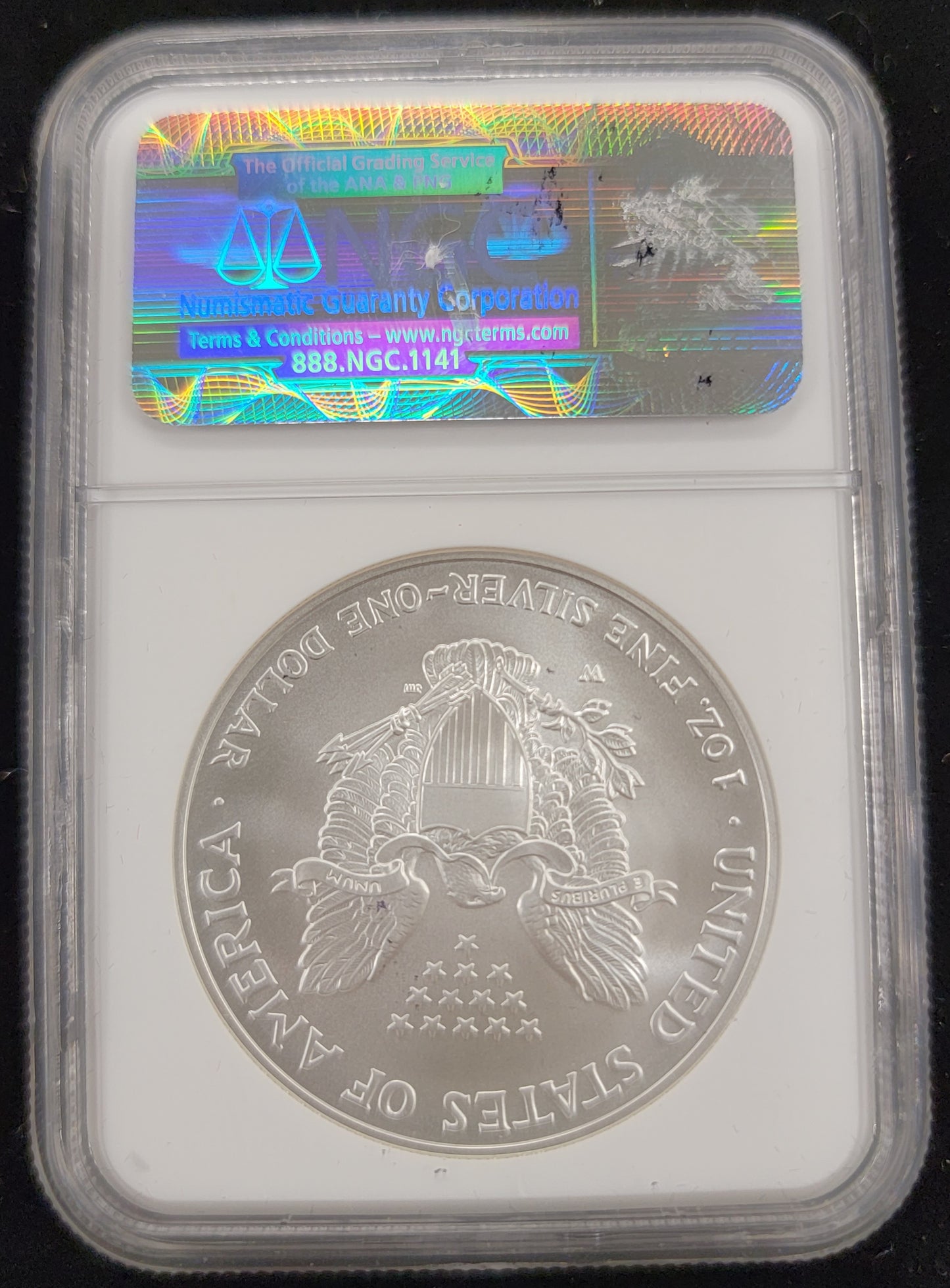 2006- W American Eagle 1oz Silver Dollar, $1, MS69, NGC, Certified, Uncirculated Standing Liberty
