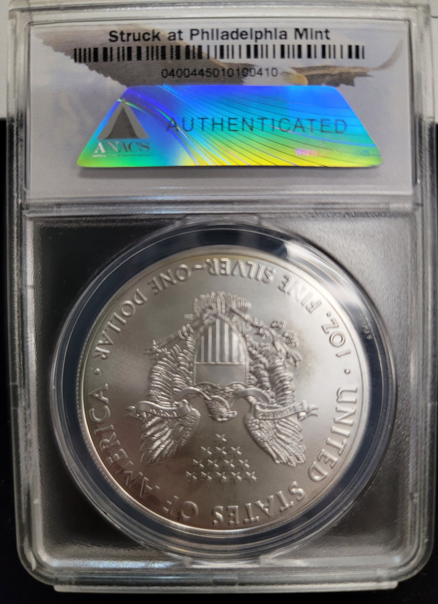 3pc Silver Eagle set, 2017, 1oz Standing liberty, (W)-(S)-(P), ANACS-MS70