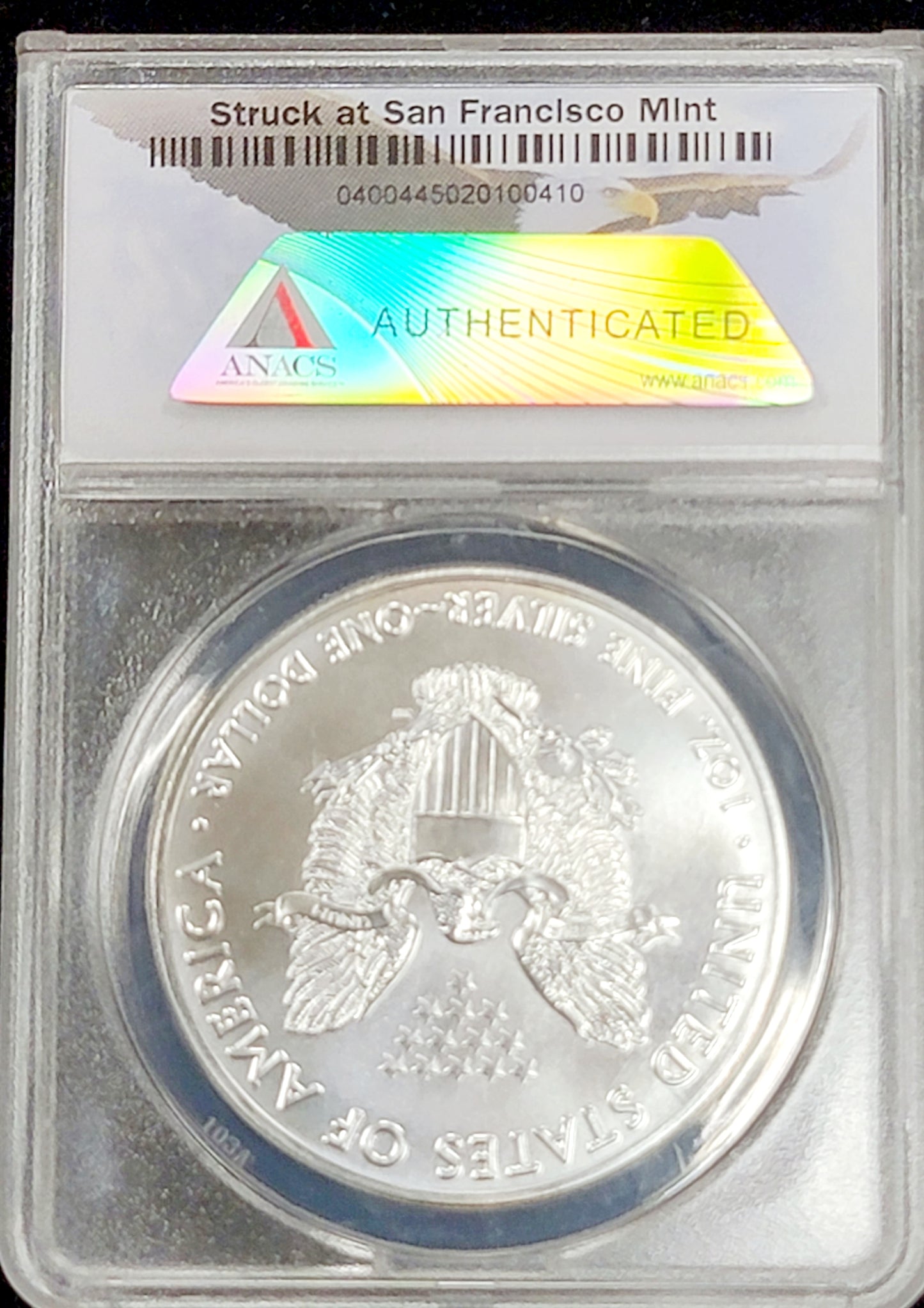 3pc Silver Eagle set, 2017, 1oz Standing liberty, (W)-(S)-(P), ANACS-MS70