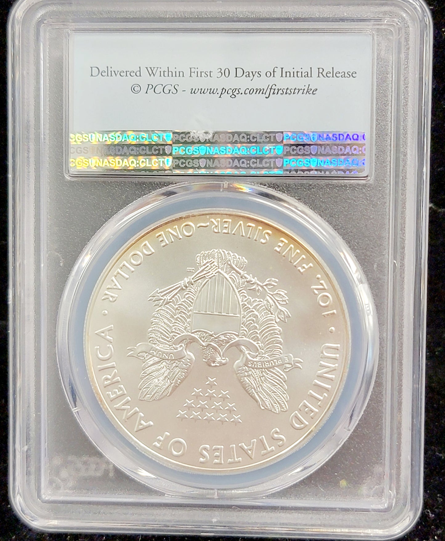 2016 $1, Silver Eagel, Standing Liberty, 30th Anniversary, First Strike, PCGS MS69