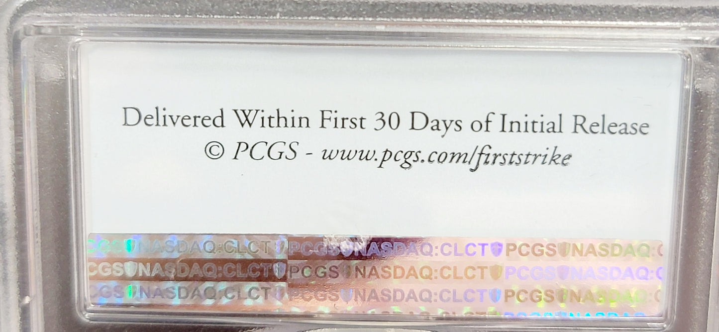 2016 $1, Silver Eagel, Standing Liberty, 30th Anniversary, First Strike, PCGS MS69