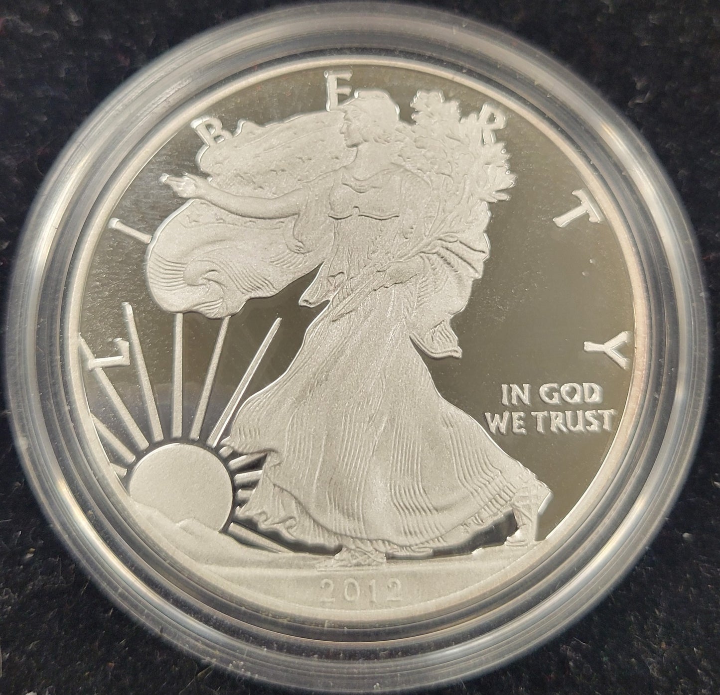2012 American Eagle One Ounce Silver Proof Standing Liberty $1