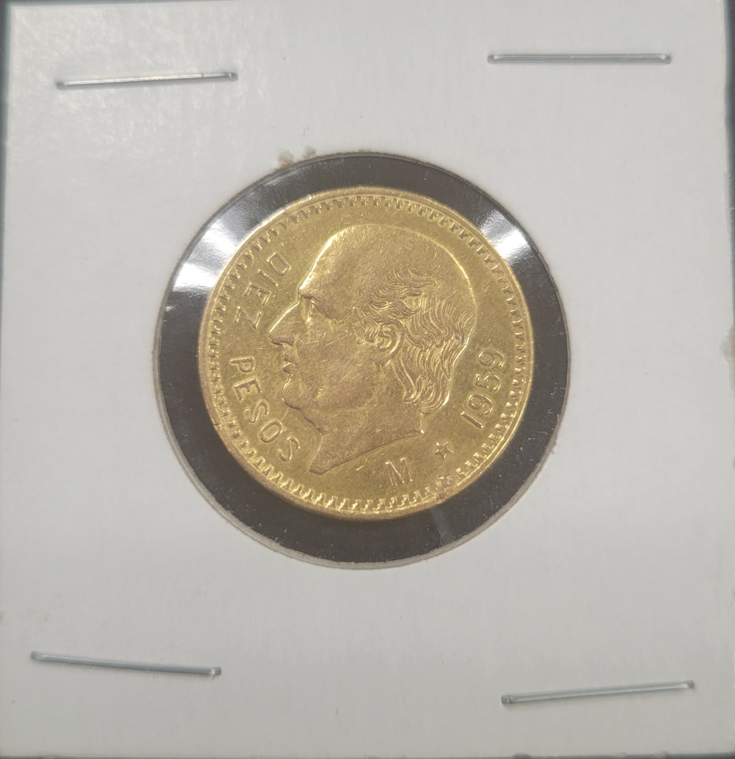 1959-M 10 Pesos Gold Coin