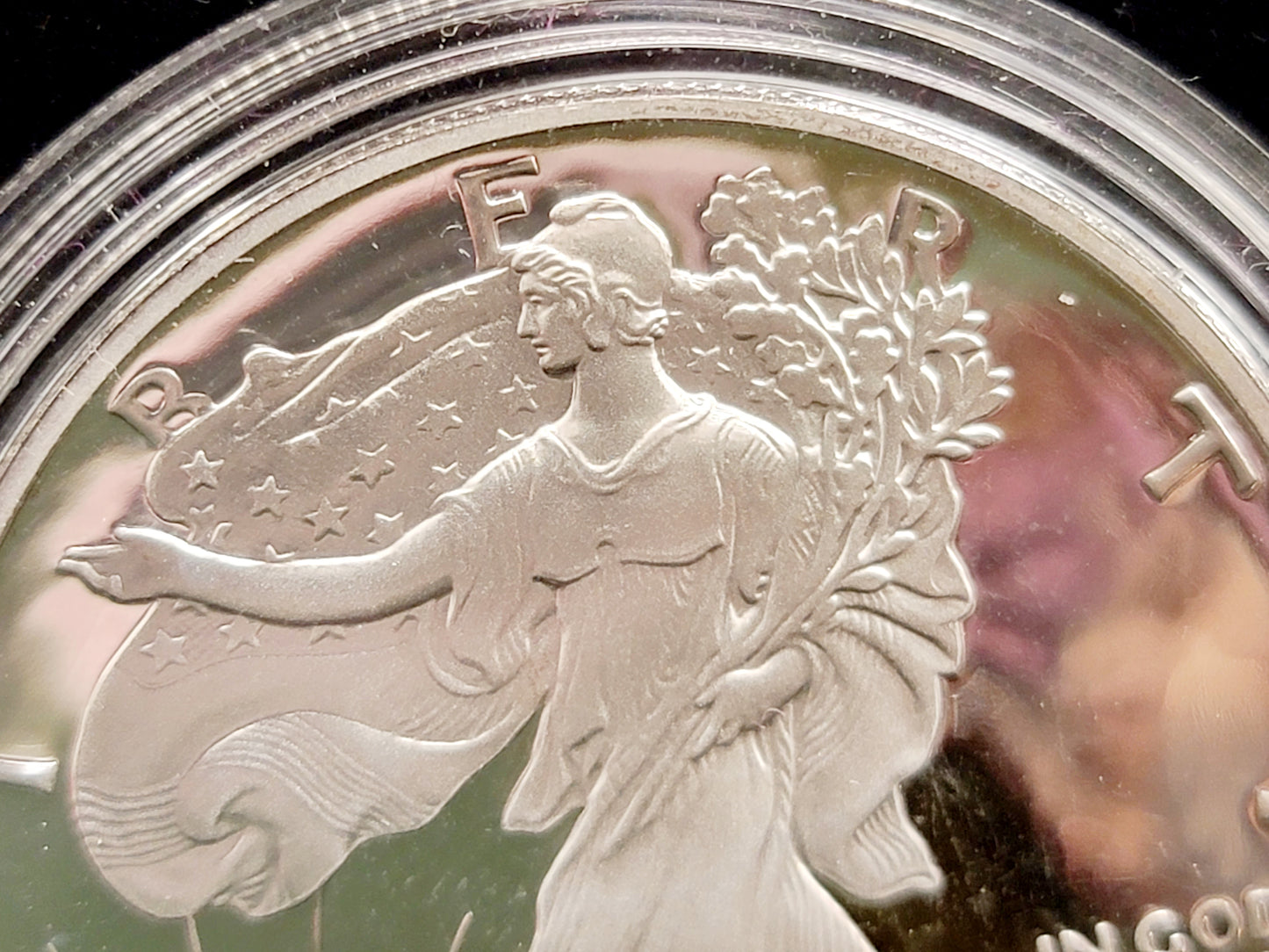 1990-S Silver American Eagle Dollar, Standing Liberty, Proof, Uncirculated, Uncertified