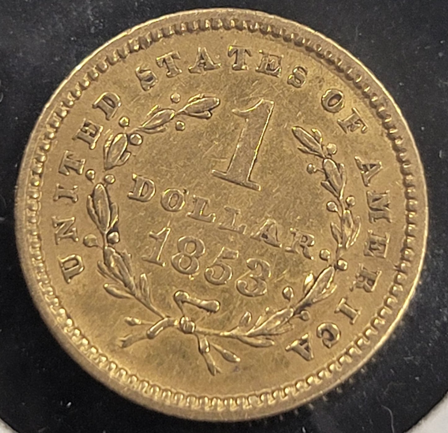 1853 $1 Liberty Bust Gold Coin