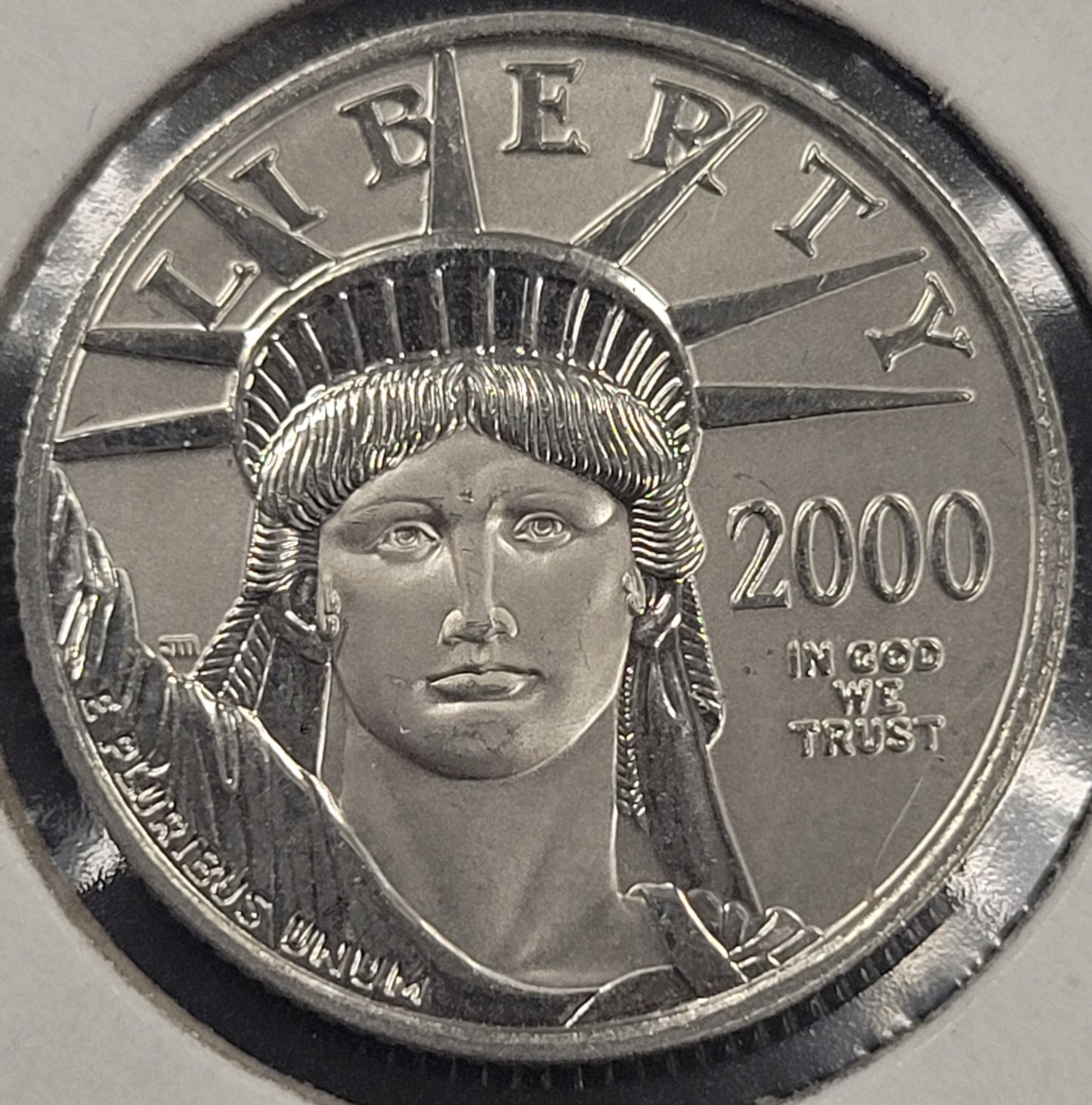 2000 1/4 oz .9995 Platinum Liberty Statue of Liberty $25
