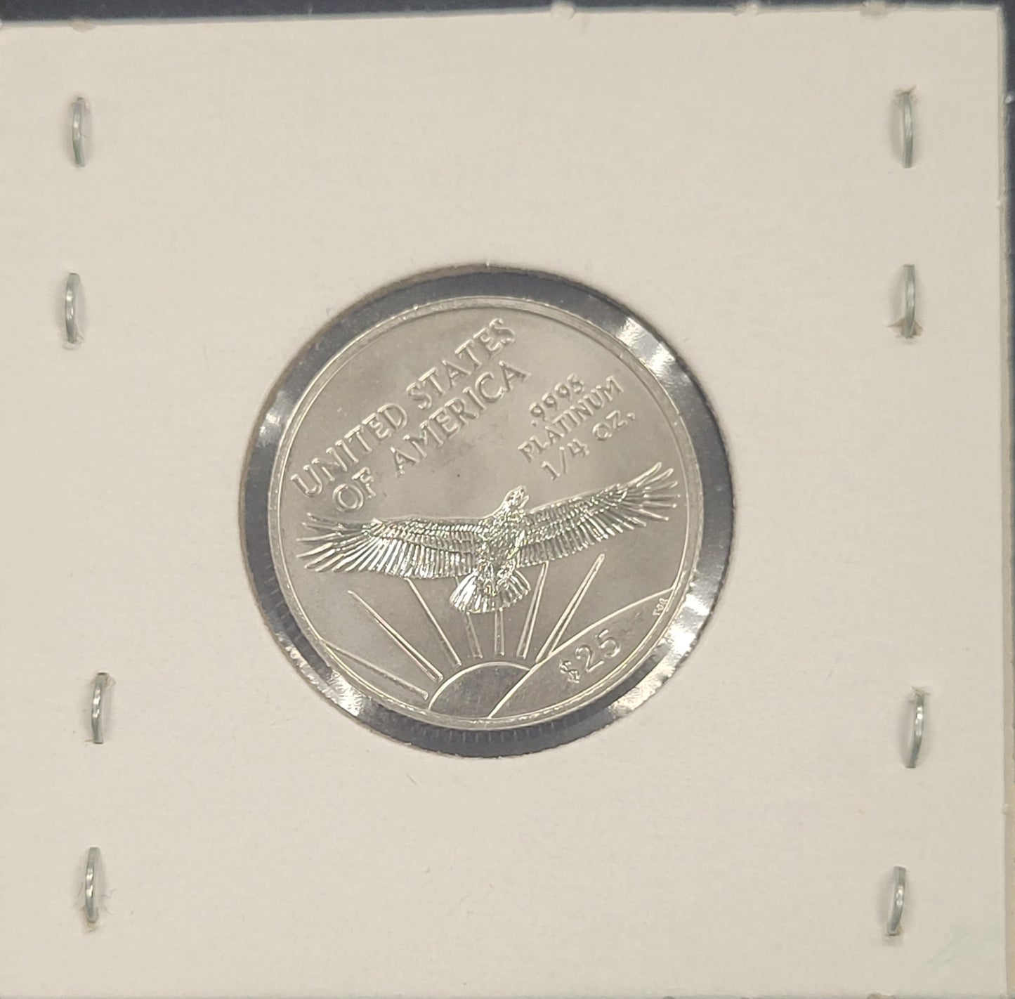 2001 American Eagle Statue of Liberty $25 1/4oz .9995 Platinum