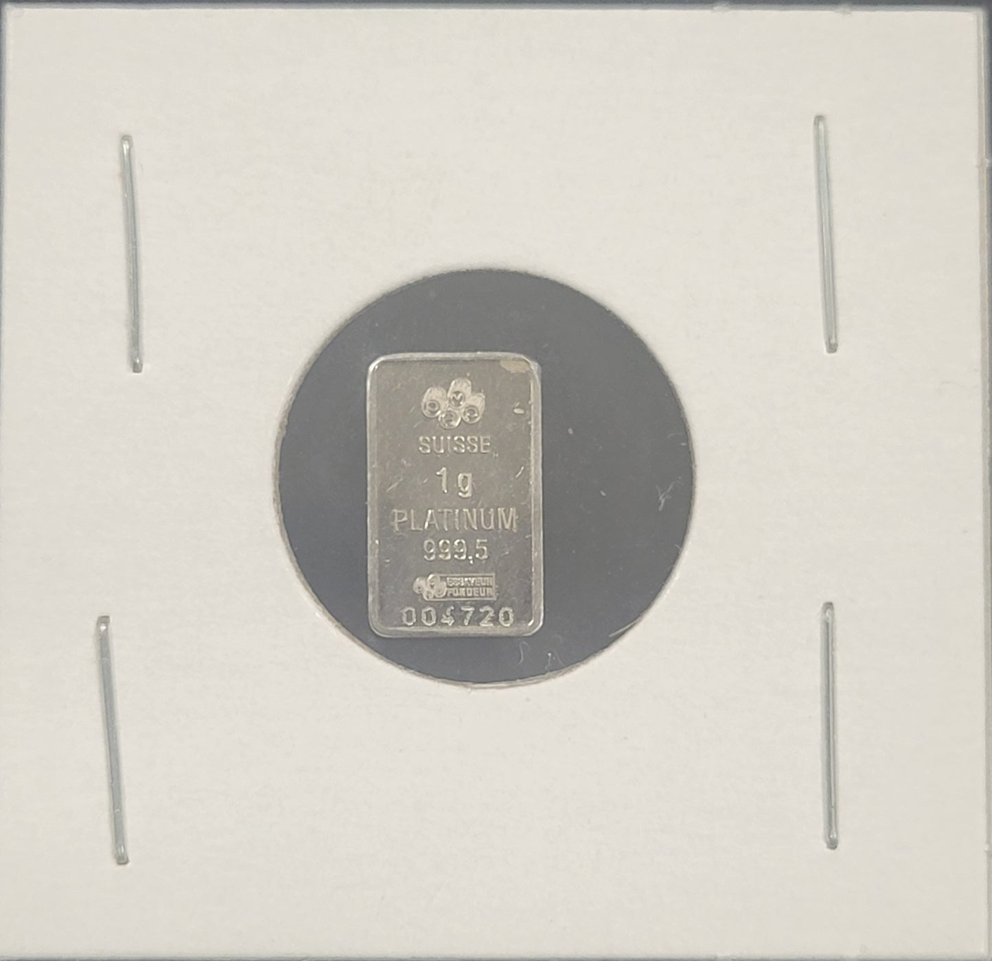 PAMP Suisse 1 Gram 999.5 Platinum Bar