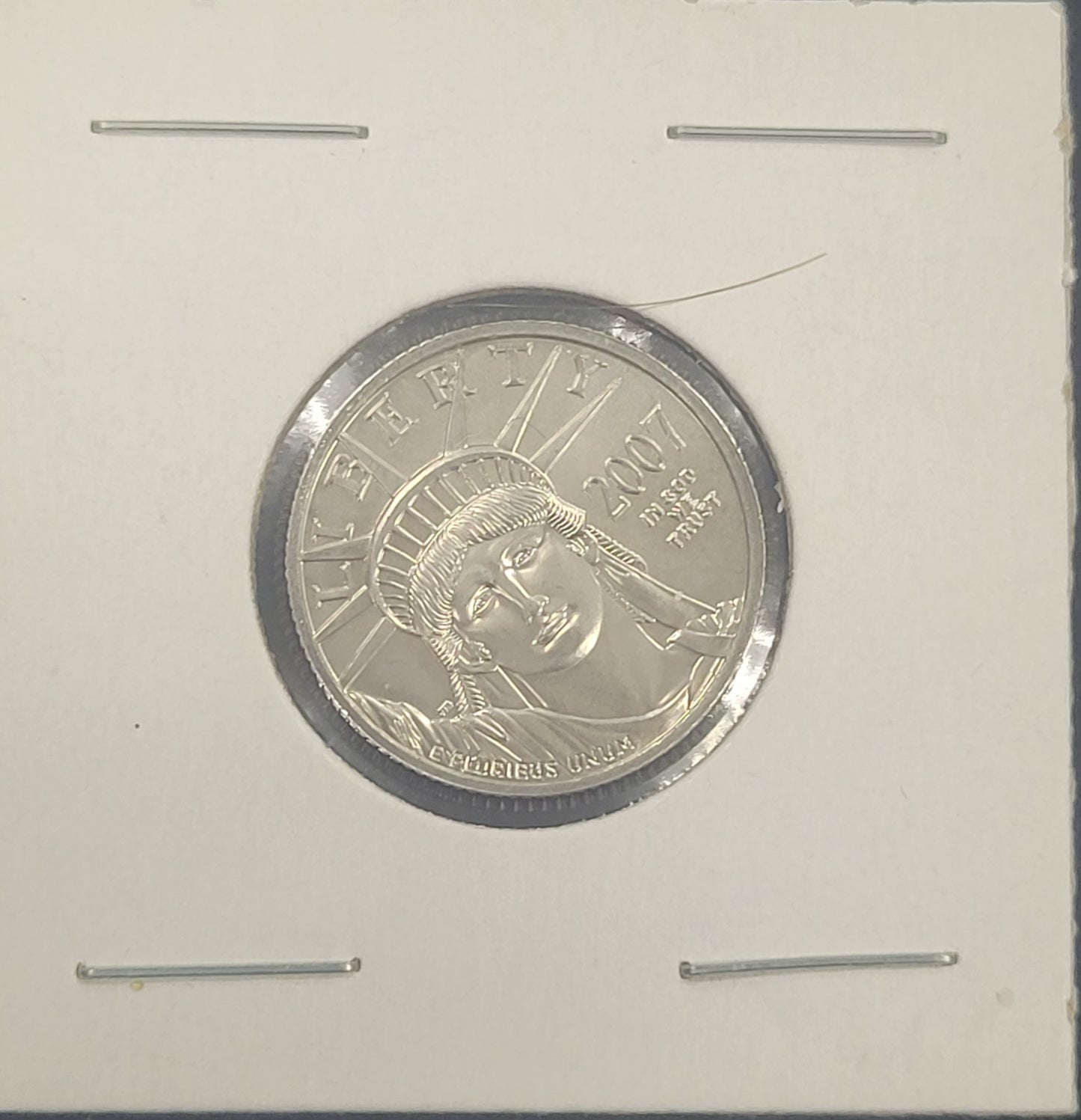2007 American Eagle Statue of Liberty $25 1/4 oz .9995 Platinum Coin