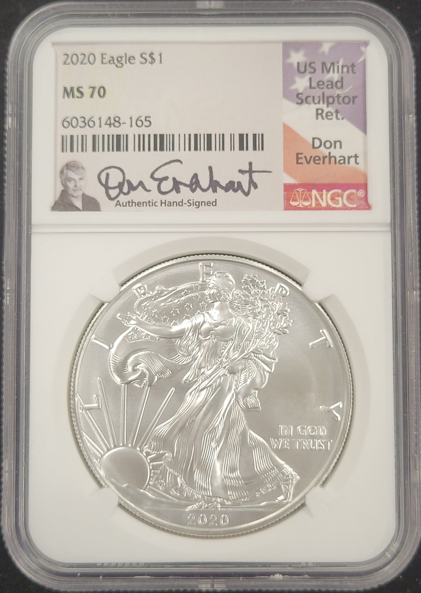 2020 American Eagle Standing Liberty $1 NGC certified MS70.