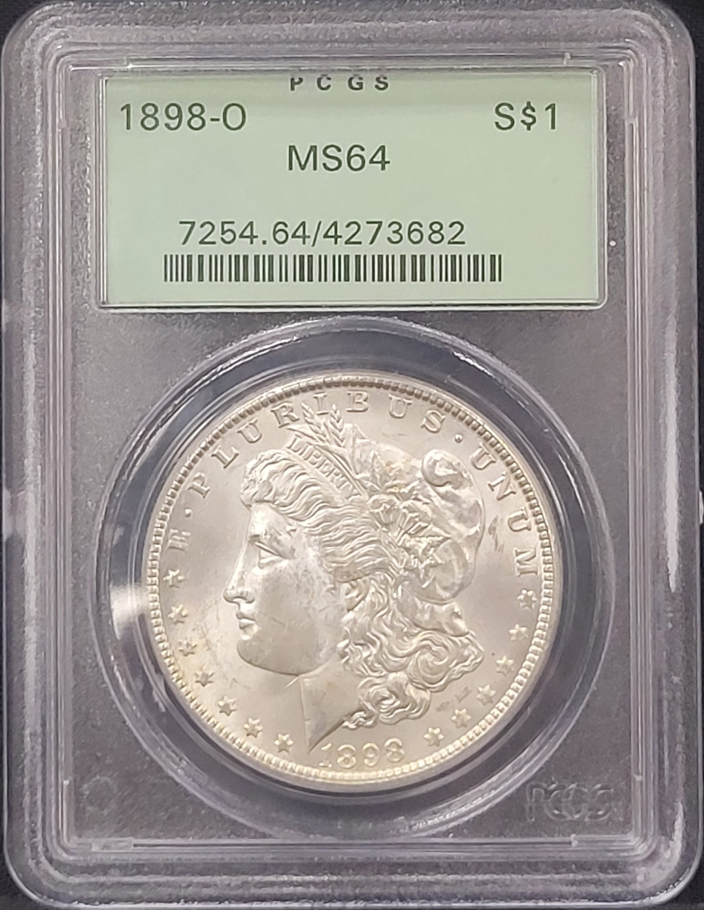 1898-O Morgan Silver Dollar PCGS MS64 certified $1