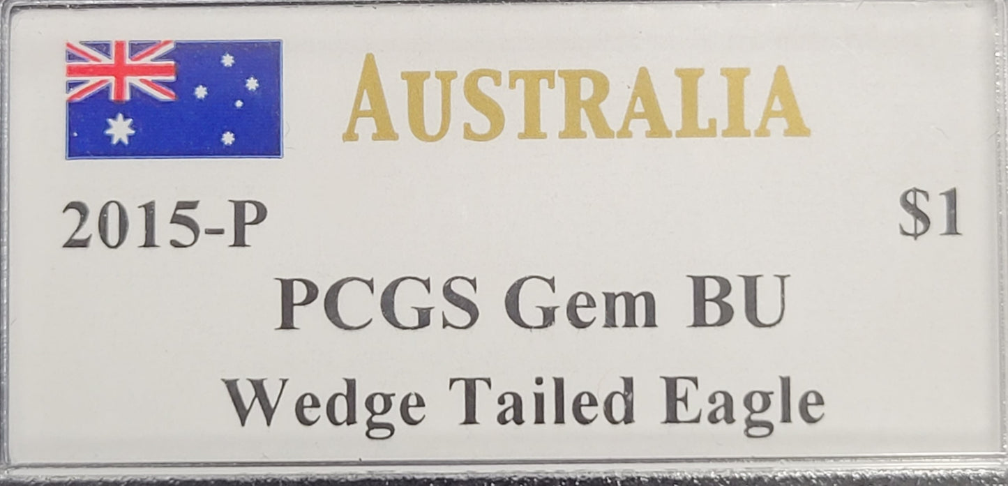 2015-P Australia Wedge Tailed Eagle $1 bullion PCGS certified Gem BU