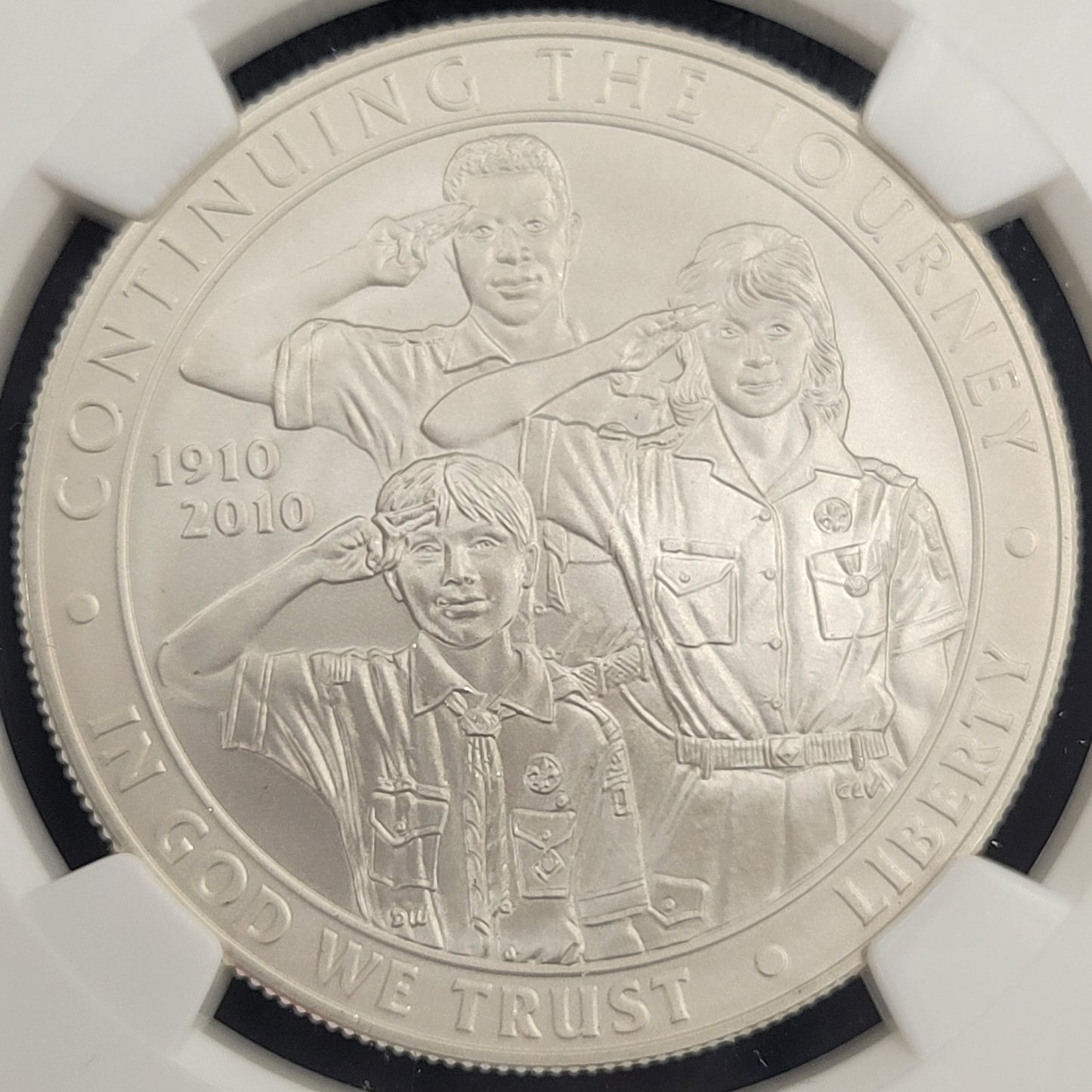 2010-P Boy Scouts $1 Bullion NGC certified MS70