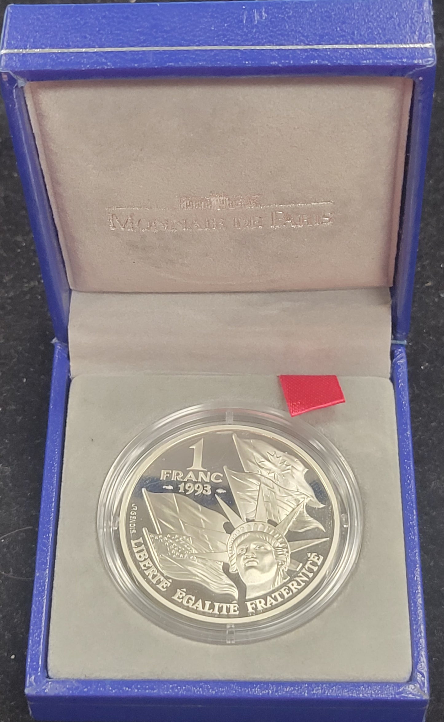 1993 1 Franc 900% Silver D-Day Memorial Bullion