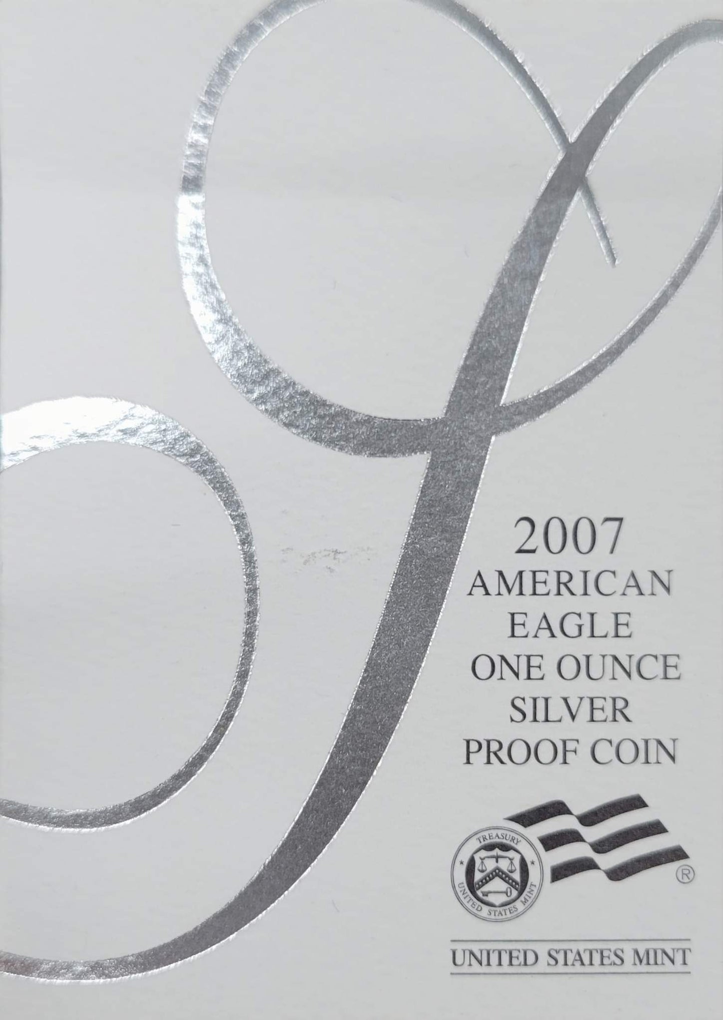 2007-W American Eagle One Ounce Silver Proof Coin