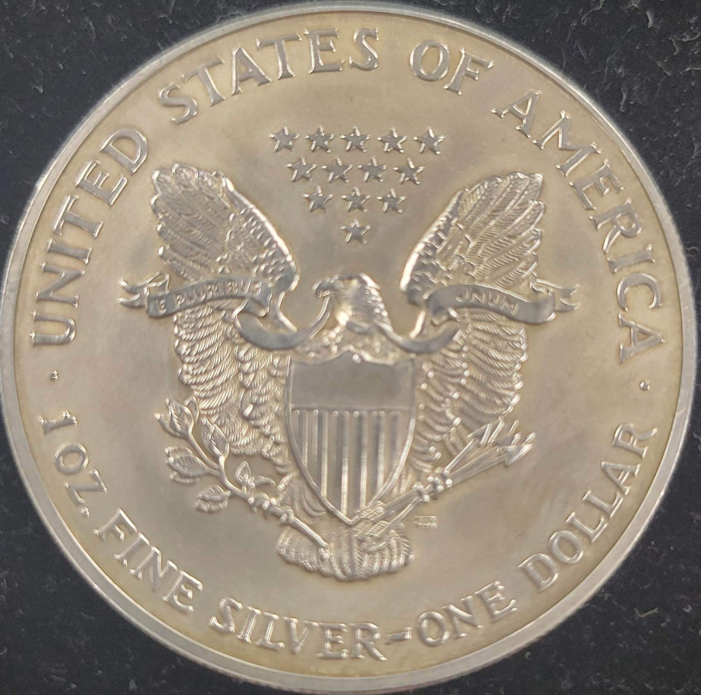 2003 American Silver Eagle Standing Liberty with display case $1
