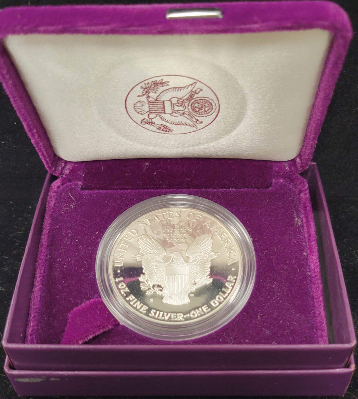 1992-S American Eagle One Ounce Silver Proof Coin Standing Liberty