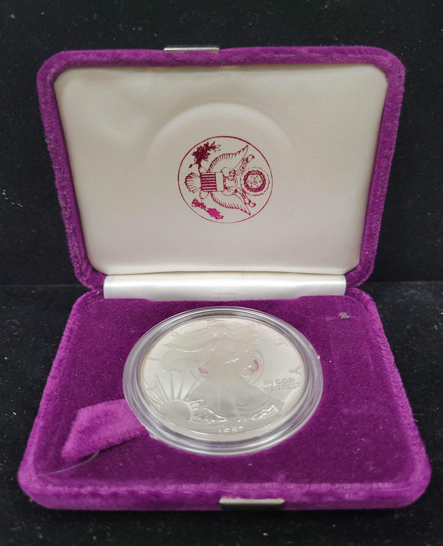 1987-S Silver American Eagle One Dollar Coin