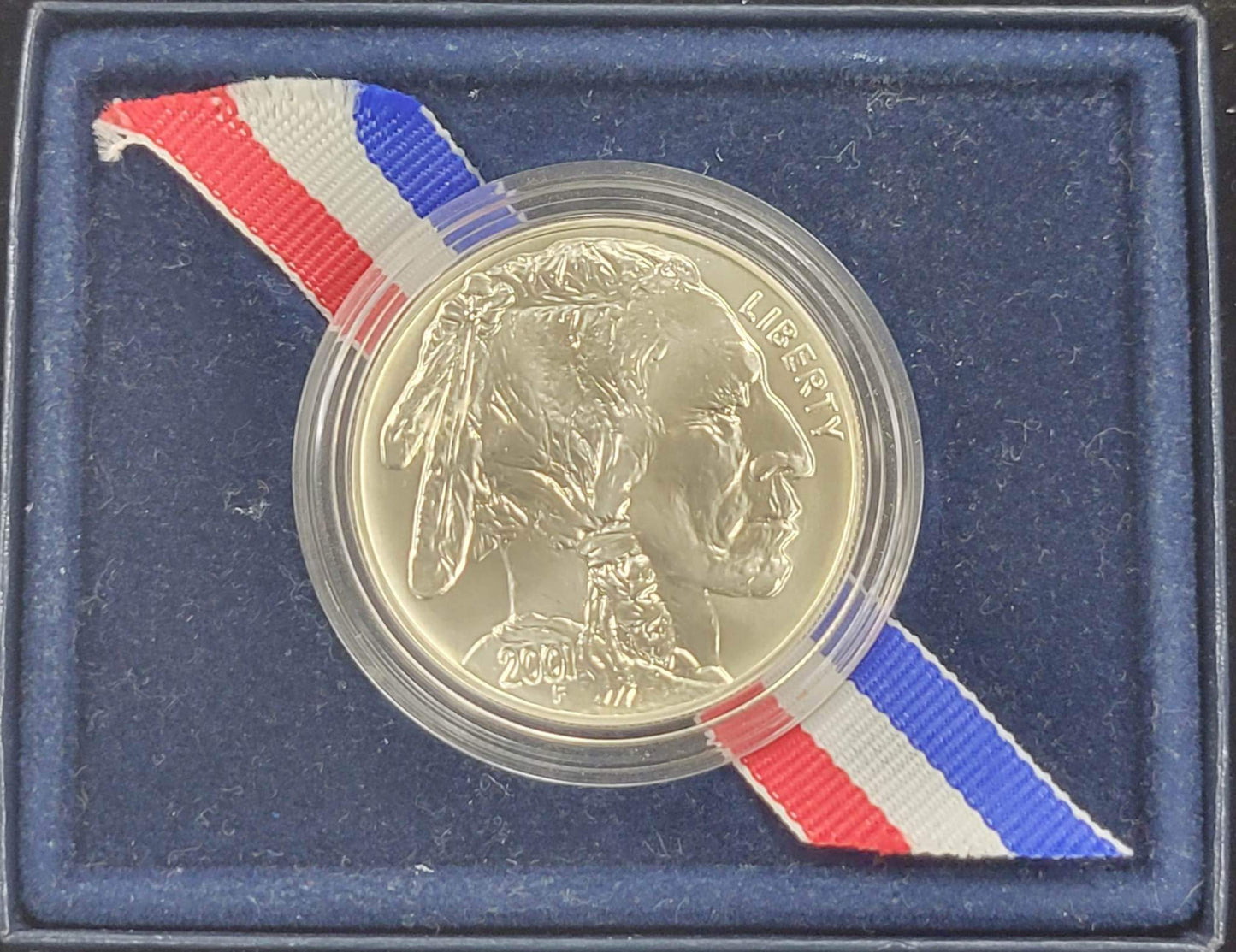 2001 American Buffalo Commemorative Coin Unciculated Silver Dollar $1