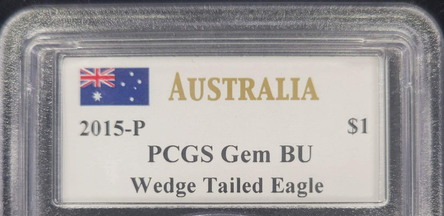 2015 Australian 1 Dollar 1oz 999 Silver Bullion PCGS Gem BU