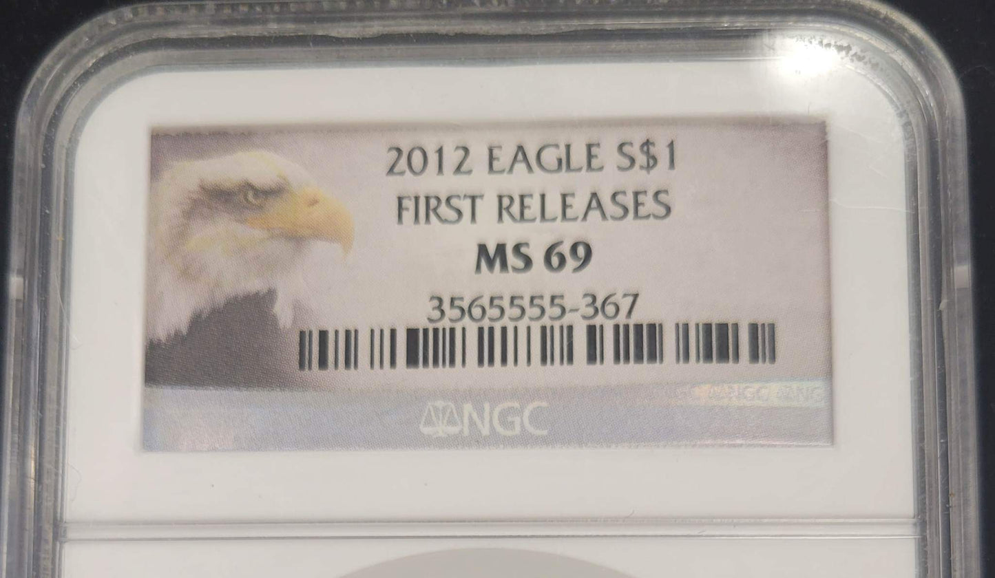 2012 American Eagle Standing Liberty NGC MS69 $1