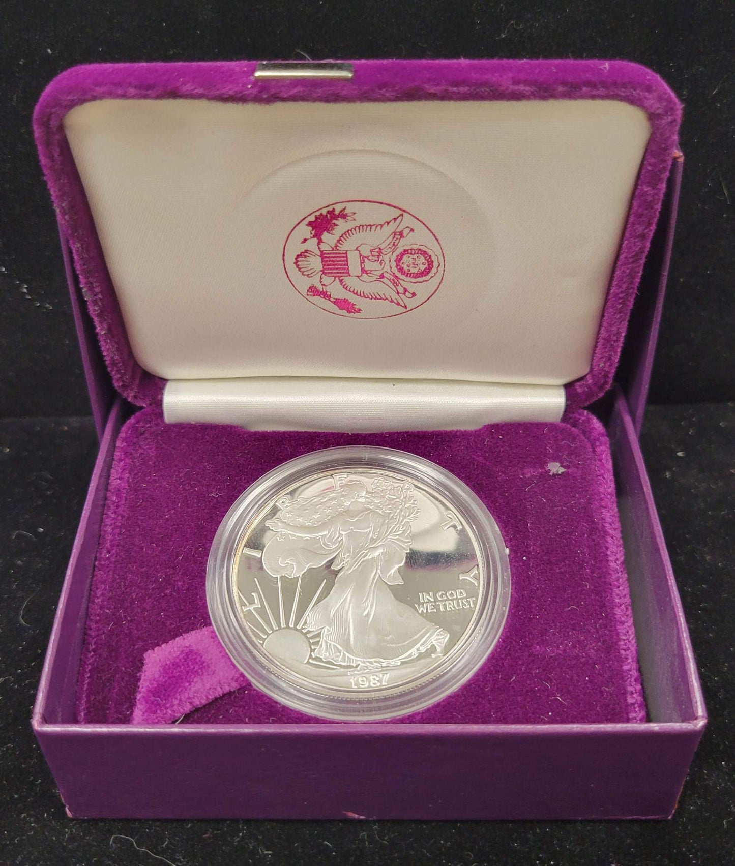 1987-S Silver American Eagle One Dollar Coin