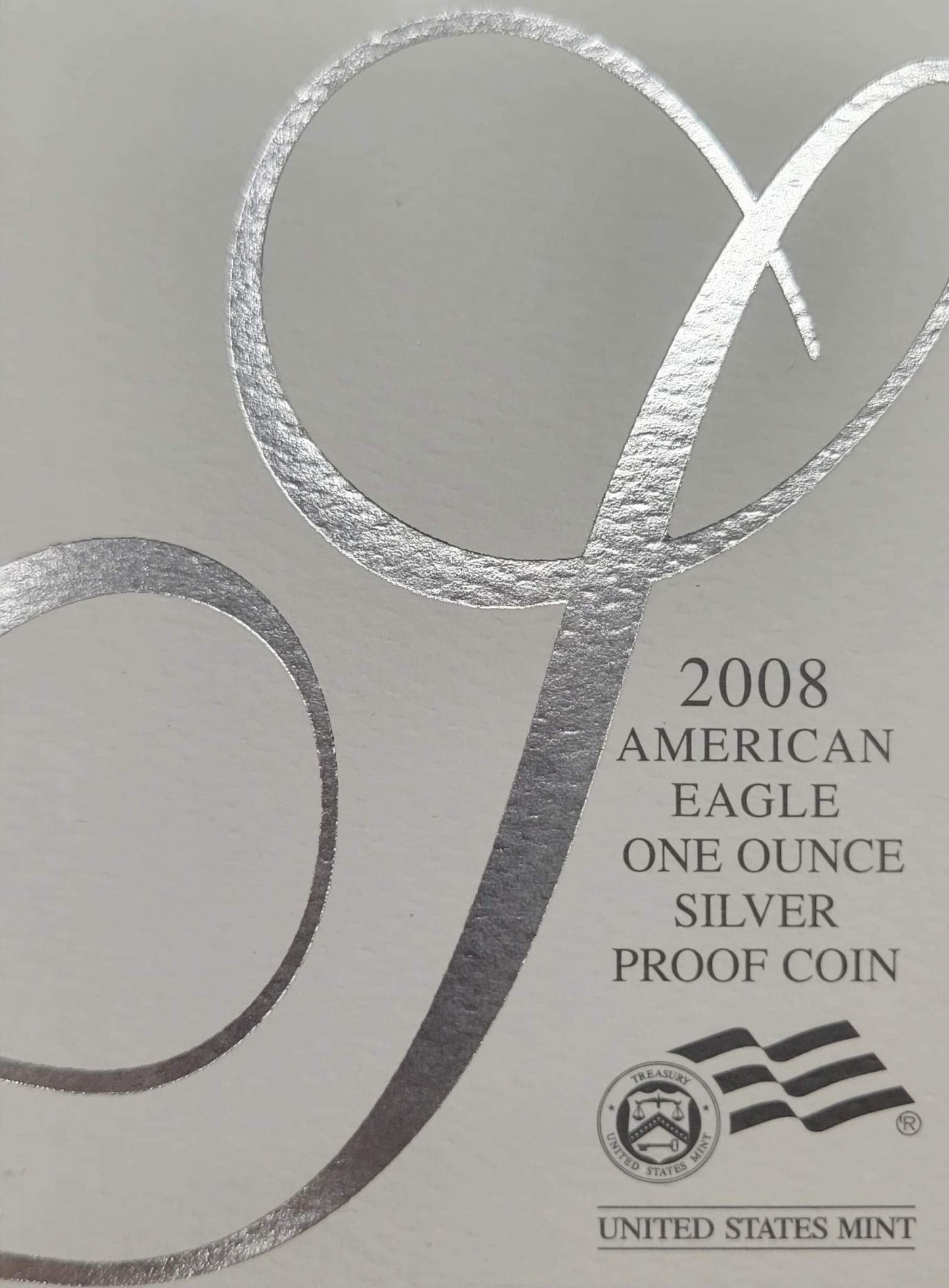 2008-W American Eagle one ounce Silver Proof Coin