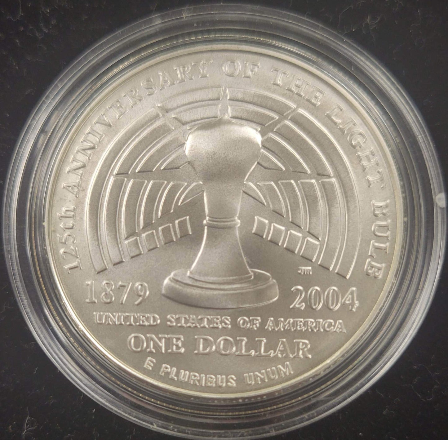 2004 Thomas Edison Commemorative Coin Uncirculated Silver Dollar $1