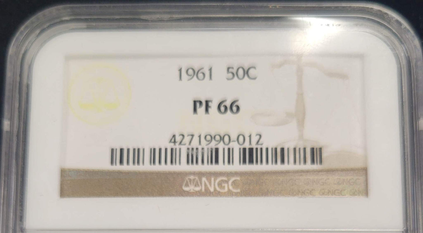 1961 Franklin Silver Half Dollar NGC PF66 .50c