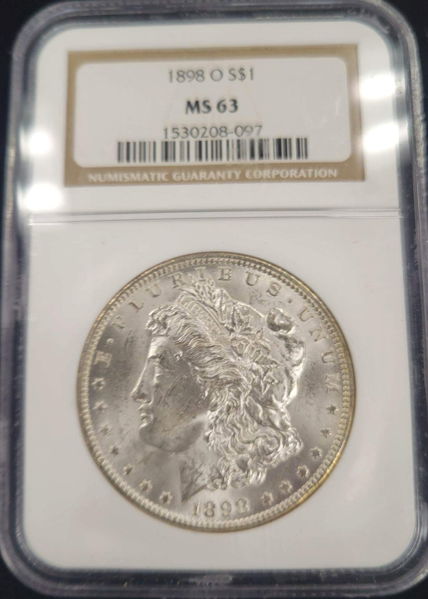 1898-O Morgan Silver Dollar NGC MS63 $1