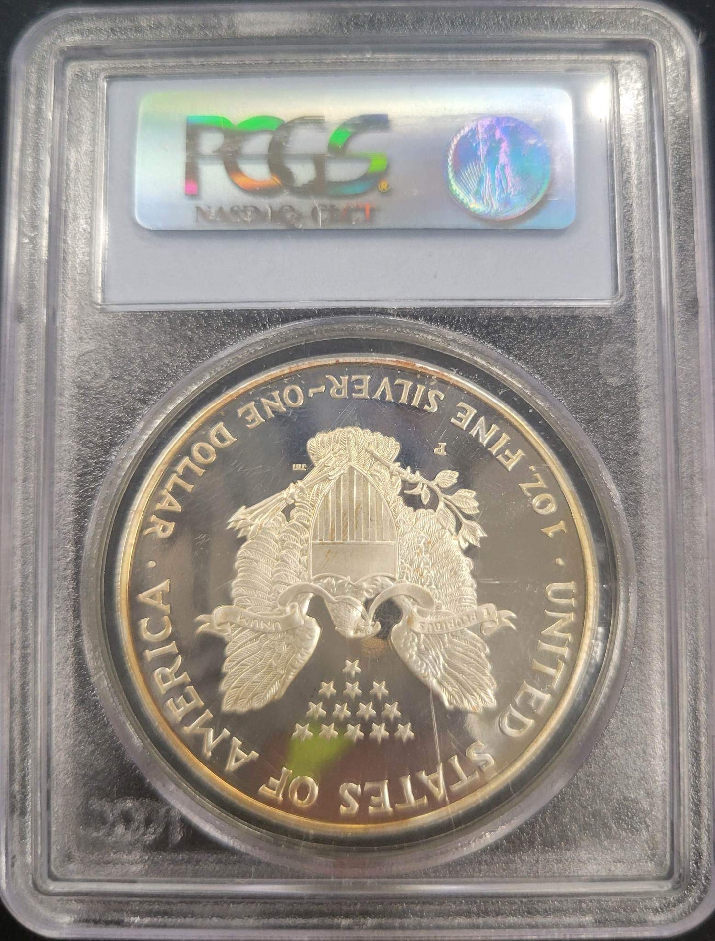 1996-P American Silver Eagle PCGS certified PR69DCAM $1