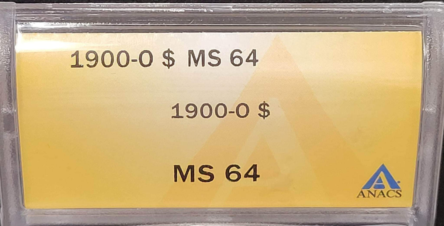 1900-O Morgan Silver Dollar ANACS MS64 certified $1