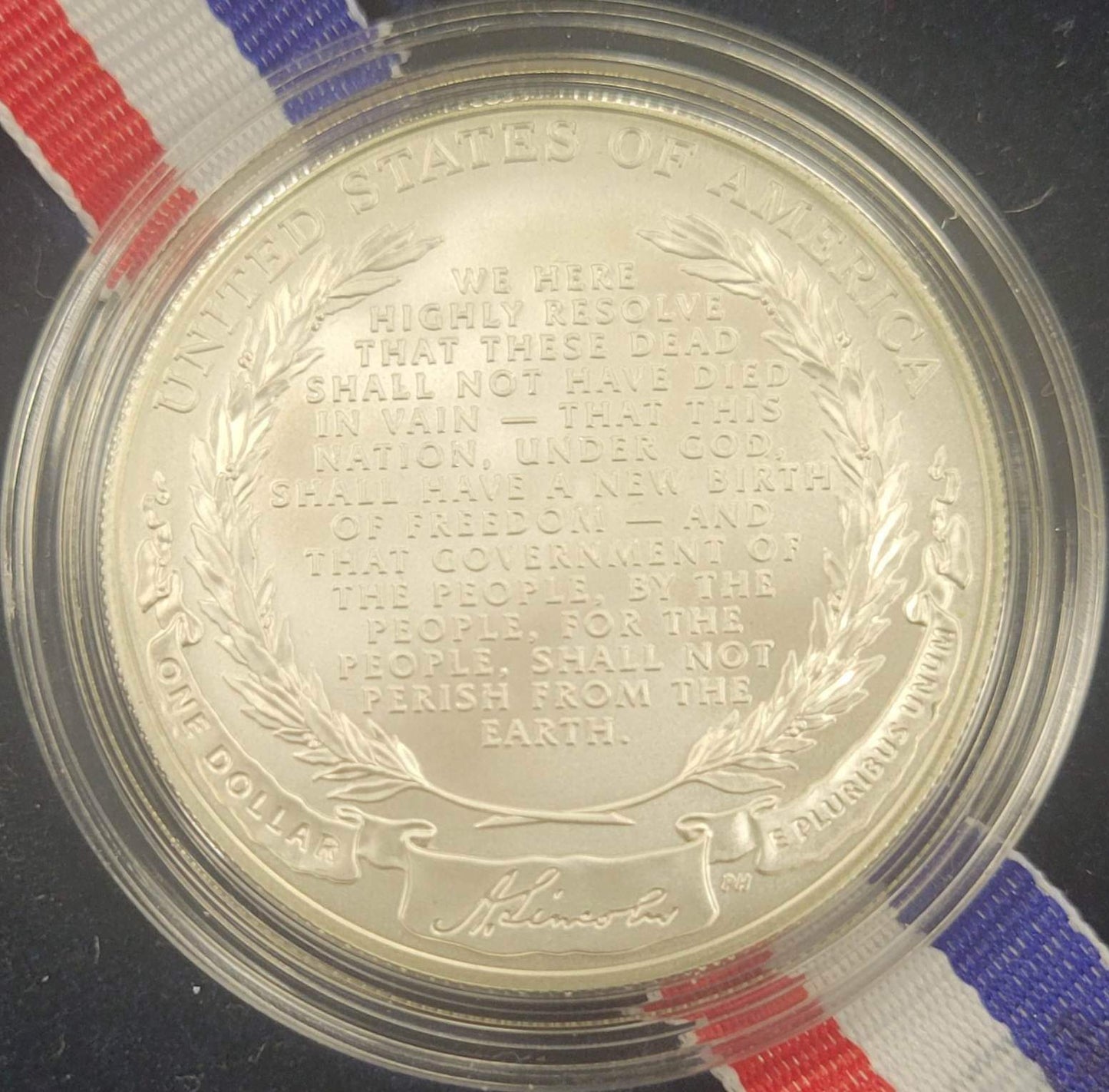2009 Abraham Lincoln Commemorative Silver Dollar Uncirculated $1