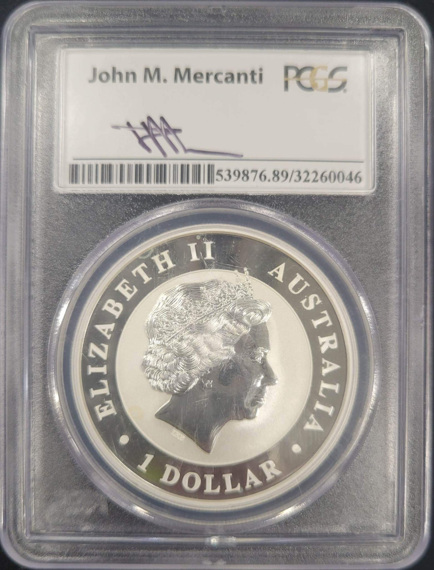 2015 Australian 1 Dollar 1oz 999 Silver Bullion PCGS Gem BU