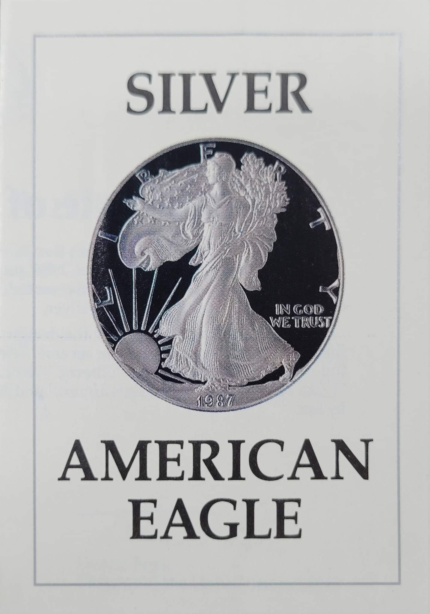 1987-S Silver American Eagle One Dollar Coin
