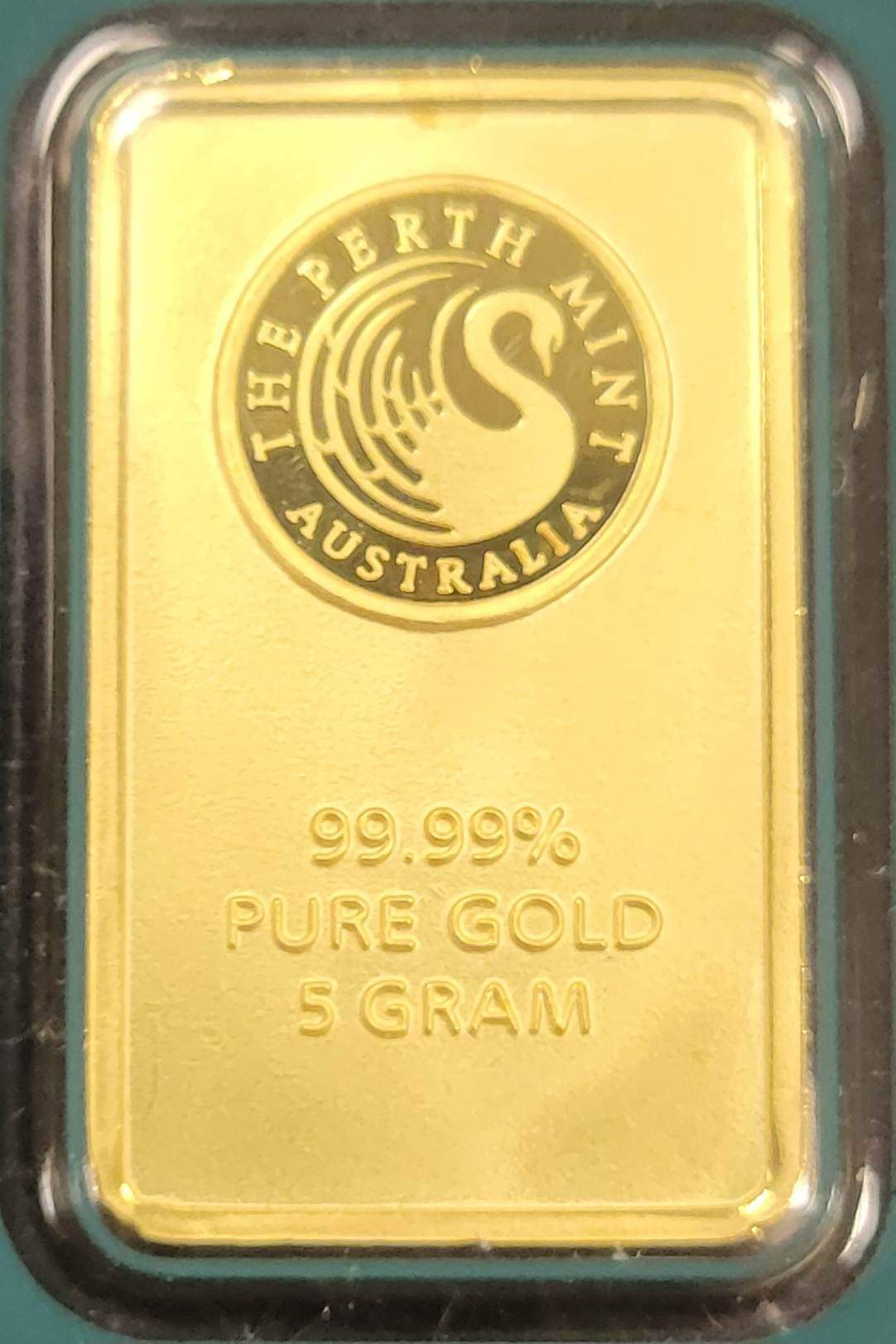 5 Gram Gold Perth Mint Australia Bar (W/Assay)