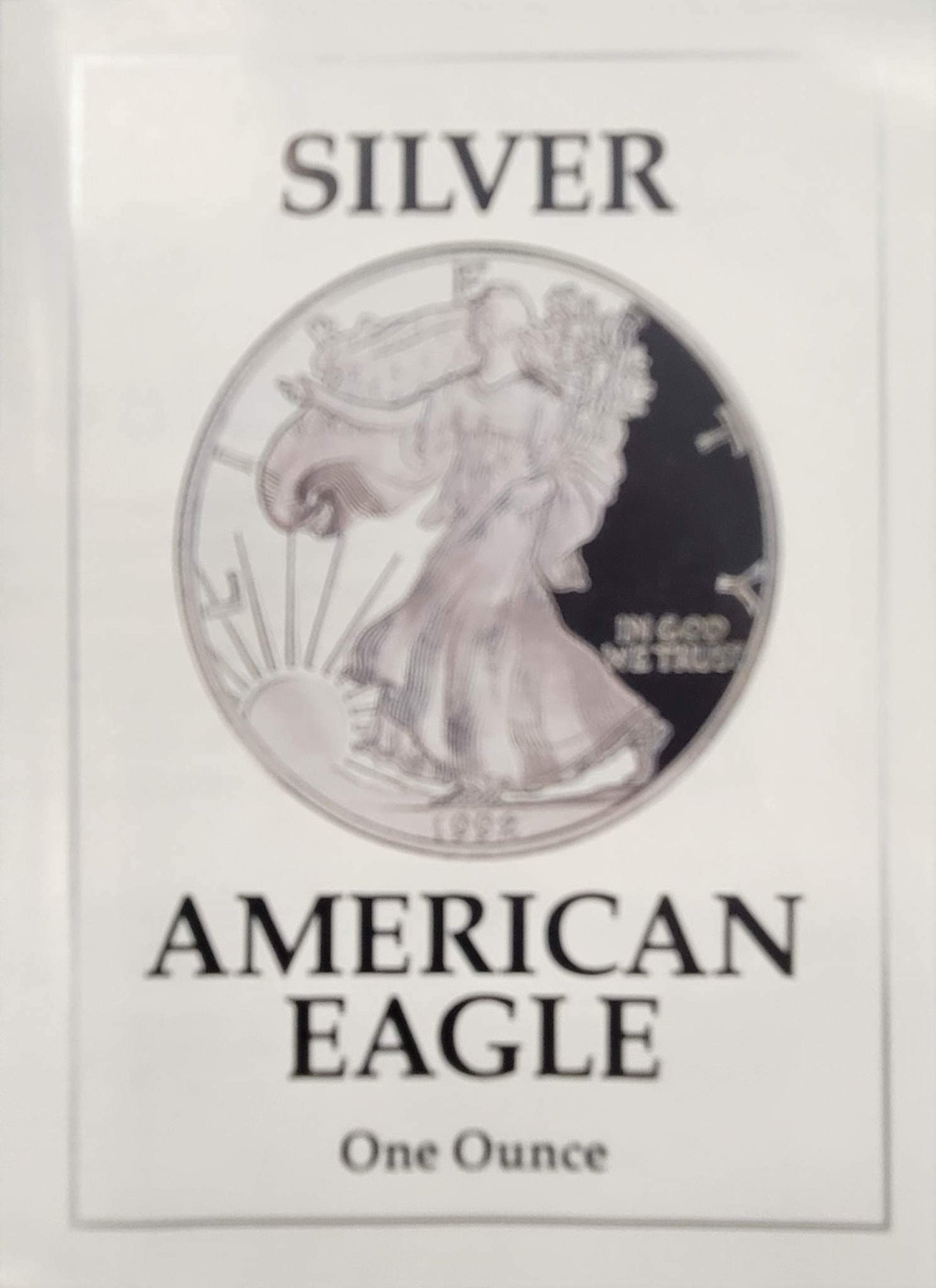 1992-S American Eagle One Ounce Silver Proof Coin Standing Liberty