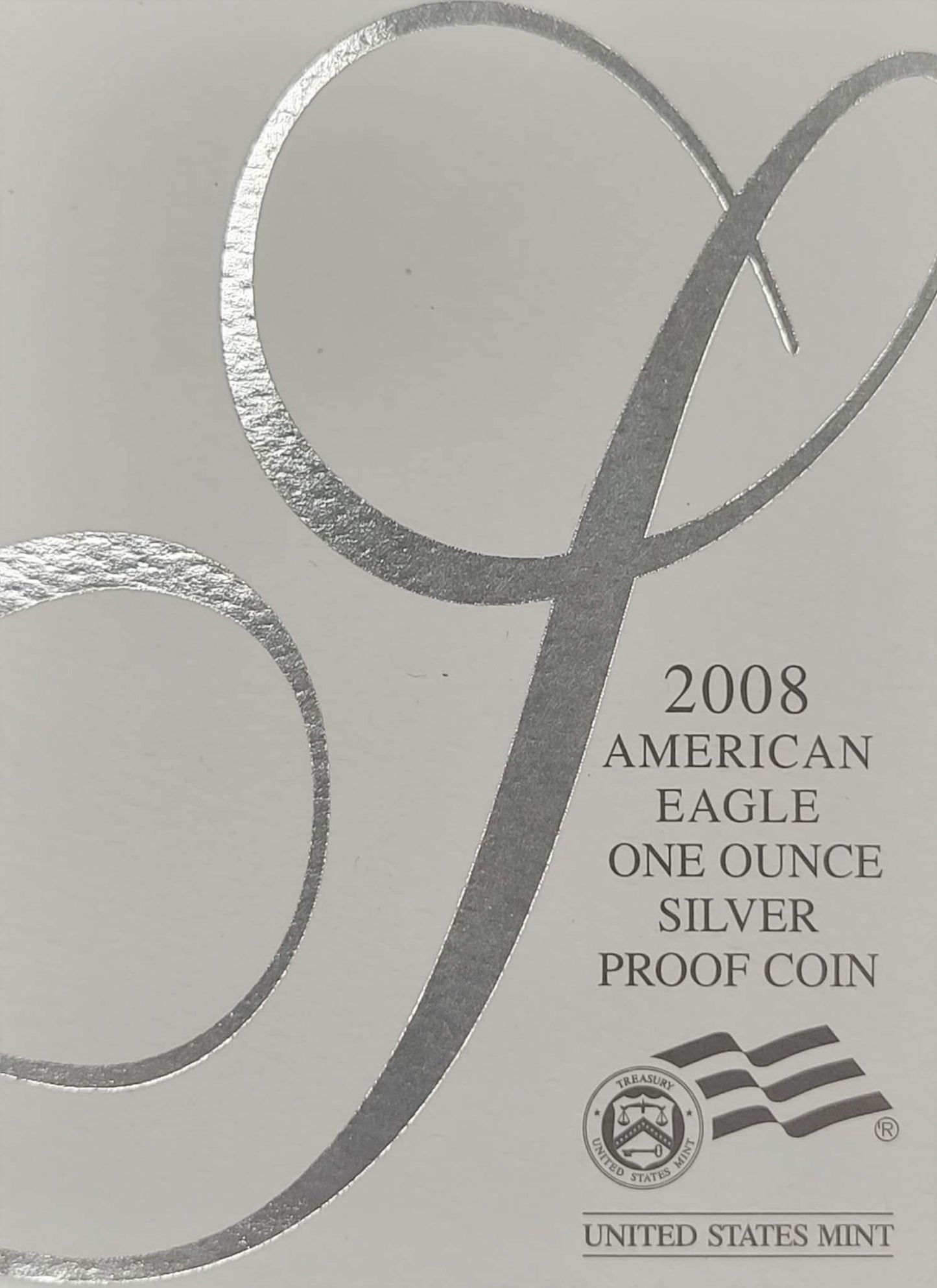 2008-W American Eagle One Ounce Silver Proof Coin